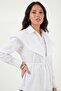 Cotton Cape Detailed Regular Fit Long Sleeve Shirt Women's Shirt 6774128 - 5