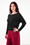 Bodycon Boat Neck Long Sleeve Soft Knitted Blouse Women Blouse 5866853 - 3