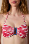 Finny Striped Strapless Bikini Top - 4