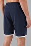 Scuba Fabric Double Layered Tie-Up Shorts with Leg Detail Men's Short 5908091 - 6