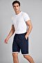 Scuba Fabric Double Layered Tie-Up Shorts with Leg Detail Men's Short 5908091 - 2