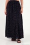 Elastic High Waist Patterned Maxi Chiffon Skirt Women's Skirt 6698075 - 4