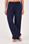 Soft Textured Crew Neck Elastic Waist Short Sleeve Pajama Set Women's Pajama Set 65720102 - 5