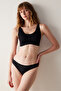 Traceless Black Invisible Lace Detailed Seamless Bra