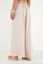 Linen Comfortable Fit High Waist Belted Trousers Women's Pants 145m39916 - 6