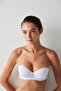 White Supported Pop Up Padded Bra - 5