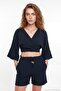 Cotton Regular Fit Tie-Up Crop Kimono Women's Kimono 668Yl2783 - 5