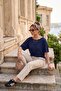 Standard Fit Drape Detailed Bat Sleeve t Shirt Women's t Shirt 5866962
