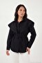 Cotton Cape Detailed Regular Fit Long Sleeve Shirt Women's Shirt 6774128 - 5
