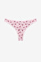 Bow Floral Cotton 5-Pack Brazilian Panties - 3
