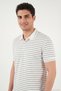 Striped Short Sleeve Buttoned Polo t Shirt Men's Polo t Shirt 5904026 - 7
