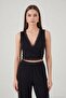 Soft Textured Tie-Back Lace Crop Pajama Set Women's Pajama Set 6575015 - 5