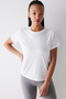 Off-White Crew Neck Loose Modal T-Shirt