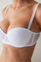 White Supported Pop Up Padded Bra - 3