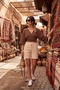 Cotton Shorts with Tie Detail Women's Shorts 668Yp5485