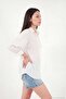 Comfortable Fit Chest Pocket Detailed Long Sleeve Shirt Women's Shirt 6982145 - 5