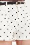Belted Polka Dot High Waist Shorts Women's Shorts 668Yp5611 - 7