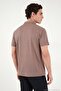 Cotton Blend Striped Textured Regular Fit Short Sleeve Shirt Men's Shirt 5904037 - 7