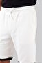 Scuba Fabric Double Layered Tie-Up Shorts with Leg Detail Men's Short 5908091 - 5