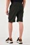 Normal Fit Cargo Pocket Elastic Waist Bermuda Shorts Men's Shorts 693263 - 7