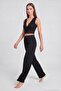 Soft Textured Tie-Back Lace Crop Pajama Set Women's Pajama Set 6575015 - 2