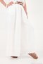 Linen Blended High Waist Wide Leg Belted Trousers Women's Pants 68351405 - 4