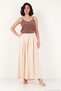 High Waist Wide Leg Belt Detailed Pleated Trousers Women's Pants 68351354 - 2
