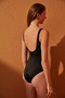Black Basic Sports Swimsuit - 6