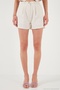 Cotton and Linen Blend Slim Fit Vest Shorts Set Women's Set 5866118 - 5