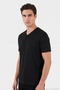 Cotton Regular Fit V-Neck t Shirt Men's t Shirt 5902719 - 3