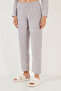 Regular Fit Shirt Collar Front Buttoned Fleece Pajama Set Women's Pajama Set 6571009W4 - 4