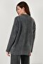 Regular Fit High Collar Soft Textured Knitwear Sweater Women's Sweater 4616222 - 7