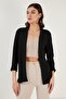 Collared and Cuffed Seersucker Kimono Cardigan Women's Cardigan 5869014 - 5