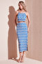 Slim Fit Rope Strap Slit Suit Women's Suit 5865278 - 2