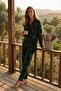 Standard Fit Buttoned Fleece Pajama Set Women's Pajama Set 6095616