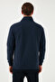 Cotton Regular Fit Half Zipper Stand Collar Sweater Men's Sweater 456112 - 6