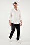 Regular Fit Normal Bell Bottom Trousers Men's Pants 6689255 - 3