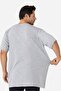 3-Pack Gray Men's V-Neck Short Sleeve Plus Size T-Shirt 100% Cotton Combed - 5