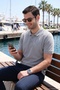 100% Cotton Regular Fit Buttoned Polo Neck T Shirt Men's Polo Neck T Shirt5902127