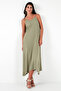 Regular Fit Rope Strap Long Dress Women's Dress 5865732 - 3