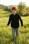 Soft Textured Zippered Stand Collar Winter Fleece Unisex Children's Fleece 5905002