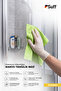 Geissblatt Bathroom Microfiber Cloth Leaves No Dust Large Size Bathroom General Cleaning Cloth 70X50 cm Green - 2