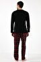 Plaid Pocketed Elastic-Waist 100% Cotton Regular Fit Pajama Set Men’s Pajama Set 657200 - 7
