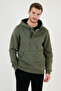Cotton Slim Fit Kangaroo Pocket Zipper Detailed Hooded Collar Sweat Men's Sweat 575707 - 4
