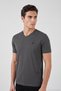 Cotton Regular Fit V-Neck t Shirt Men's t Shirt 5902719 - 3