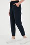 Cotton Waist-Tied High Waist Linen-Look Short-Leg Trousers Women's Pants 668Yp5134 - 3