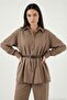 Regular Fit Belt Detailed High Waist Suit Women's Suit 6928887 - 2