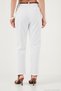 Stretch Cotton Regular Fit High Waist Straight Short Leg Belted Trousers Women's Pants 668Yp5335 - 7