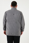 Regular Fit Anti-Pilling Plus Size Mock Neck Winter Fleece-Lined Cold-Proof Fleece Men's Pol - 6
