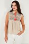 Cotton Regular Fit Embroidered Blouse BLUZ 611BZ0249 - 6